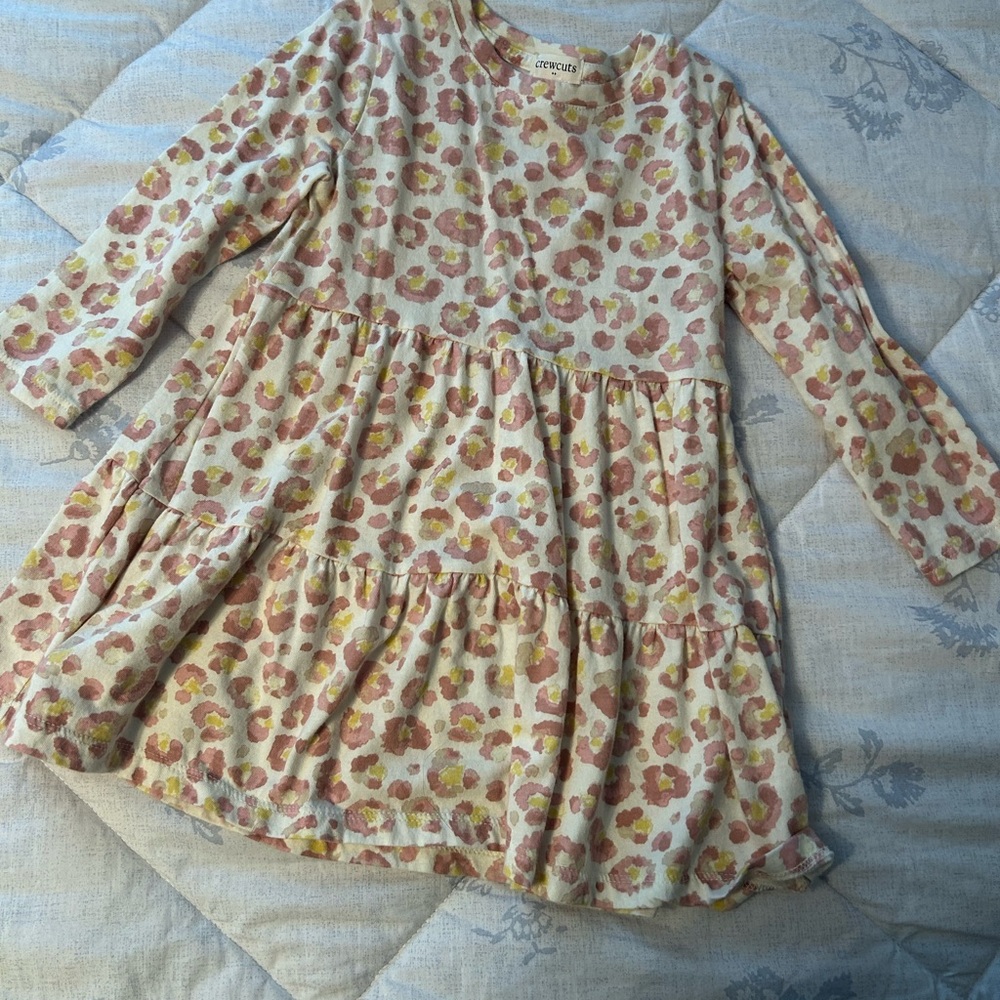 Crewcuts Pink and Yellow Floral Casual Dress